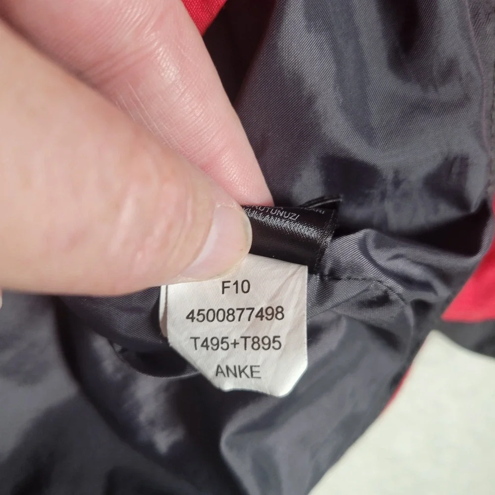 The North Face Rain Jacket Mens XL Red Gray HyVent Waterproof Hooded T495+T895 - Picture 10 of 16